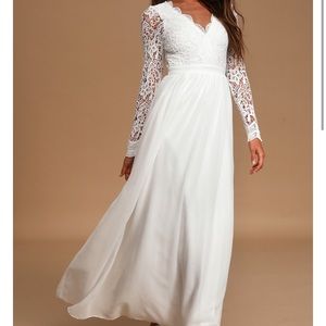 Awaken My Love Long Sleeve Lace Maxi Dress